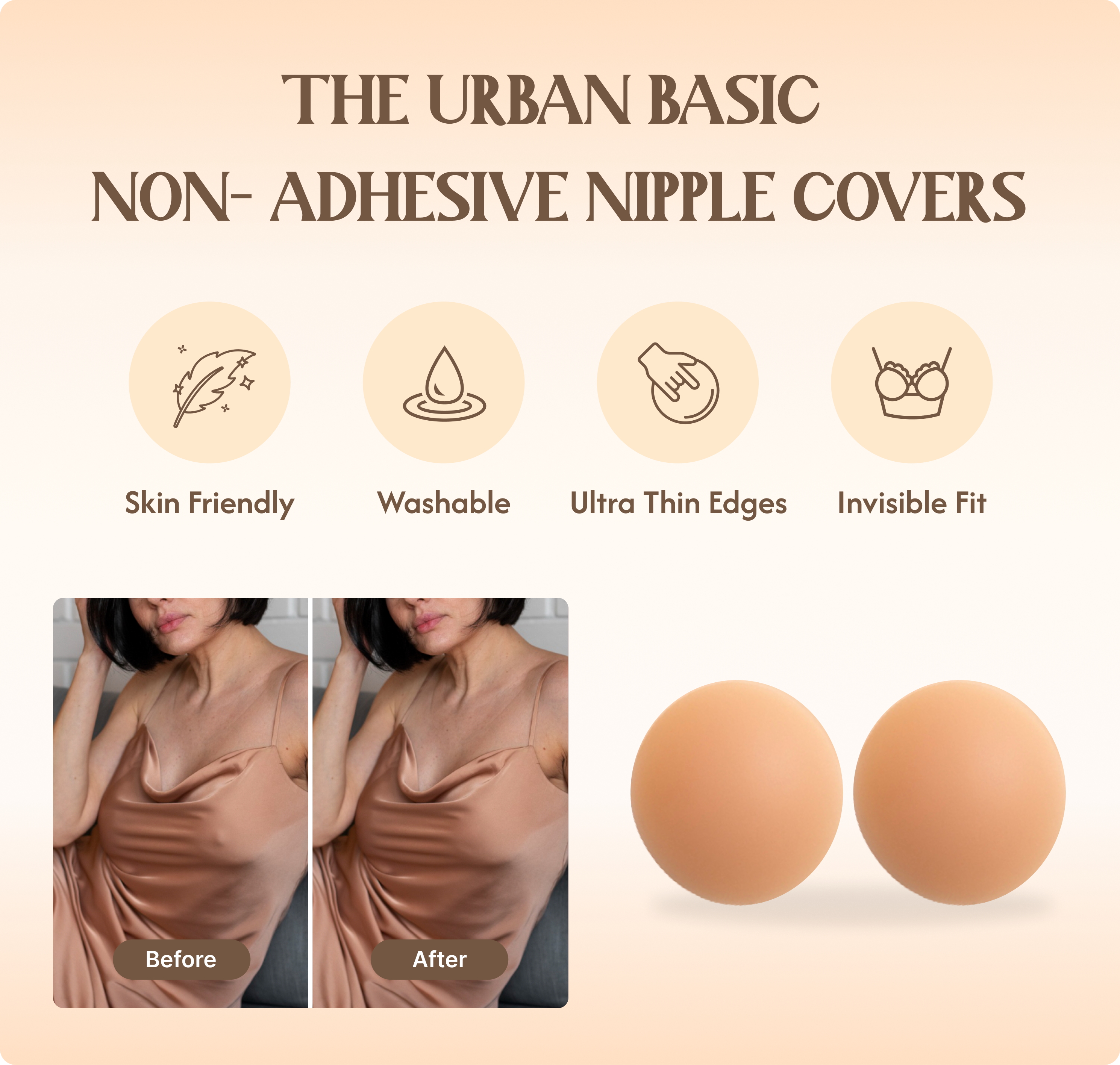 No show Nipple Covers | Non - adhesive