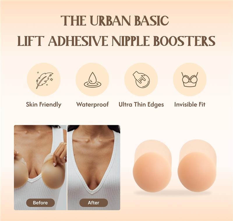 The Urban Basic | No-Show Extra Lift | Adhesive Nipple Boosters