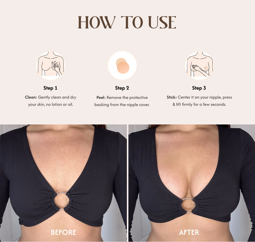 The Urban Basic | No-Show Extra Lift | Adhesive Nipple Boosters