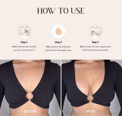 The Urban Basic | No-Show Extra Lift | Adhesive Nipple Boosters